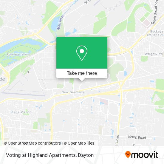 Voting at Highland Apartments map