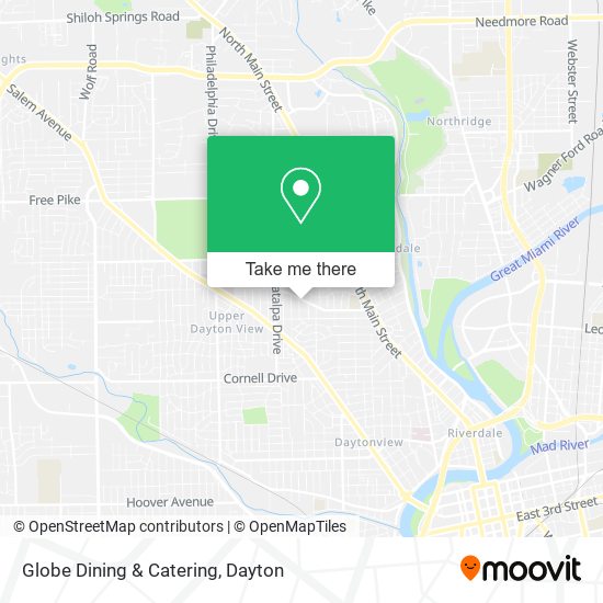 Globe Dining & Catering map