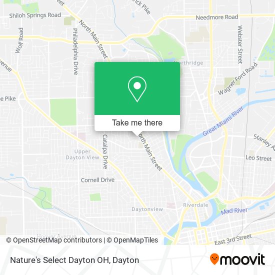 Mapa de Nature's Select Dayton OH