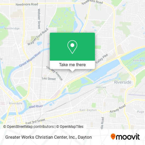 Mapa de Greater Works Christian Center, Inc.