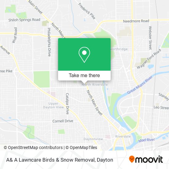 A& A Lawncare Birds & Snow Removal map