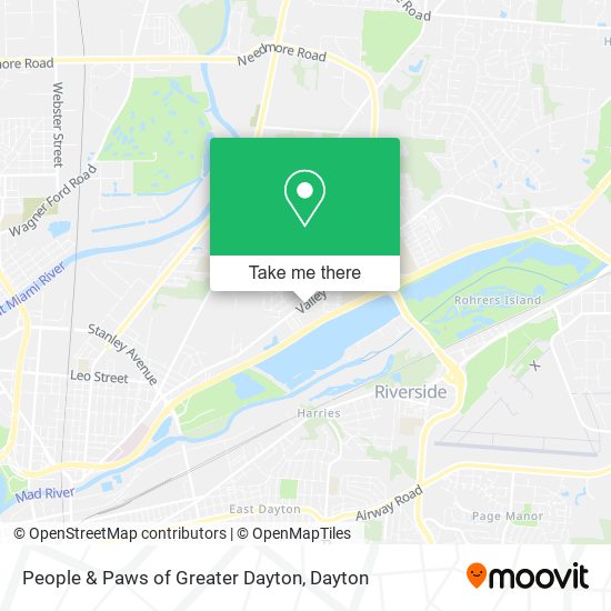 People & Paws of Greater Dayton map