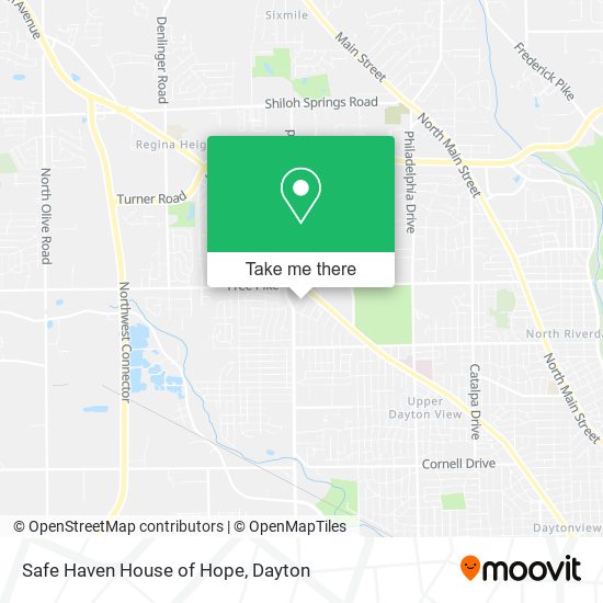 Safe Haven House of Hope map