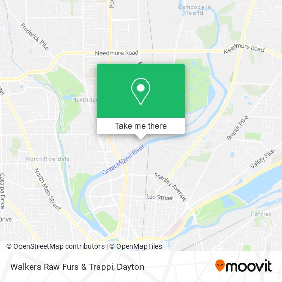 Walkers Raw Furs & Trappi map