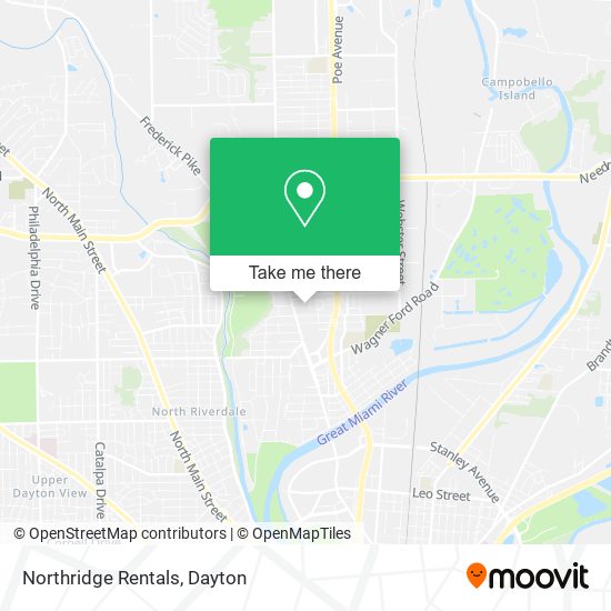 Northridge Rentals map