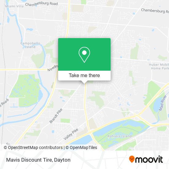 Mapa de Mavis Discount Tire