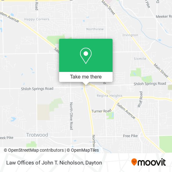 Law Offices of John T. Nicholson map