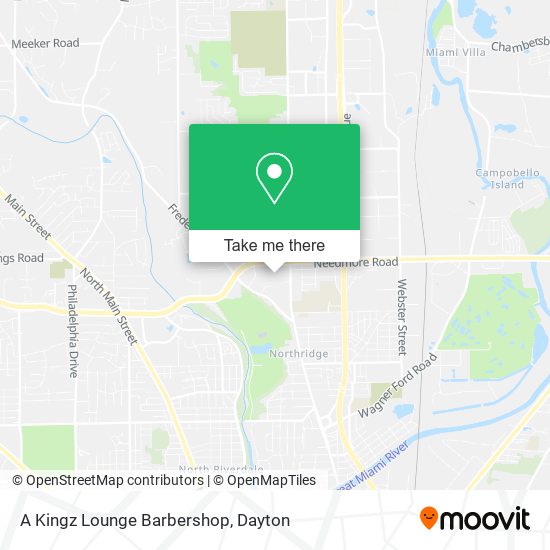 A Kingz Lounge Barbershop map