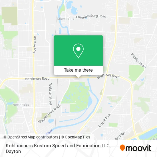 Mapa de Kohlbachers Kustom Speed and Fabrication LLC