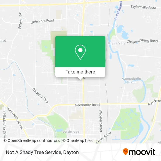 Not A Shady Tree Service map