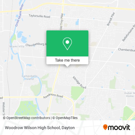 Woodrow Wilson High School map