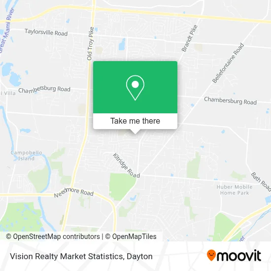 Vision Realty Market Statistics map
