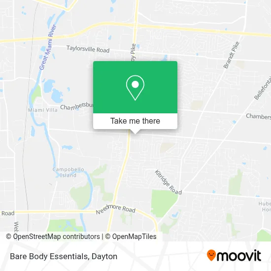 Bare Body Essentials map