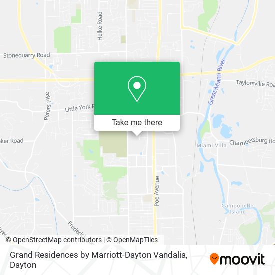 Grand Residences by Marriott-Dayton Vandalia map