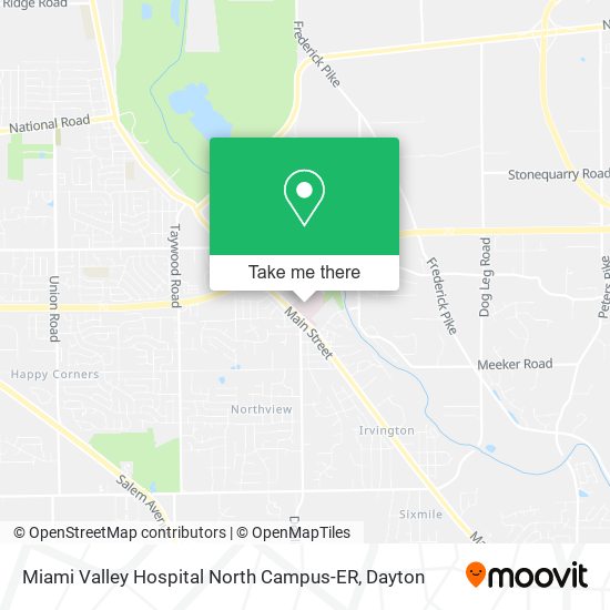 Miami Valley Hospital North Campus-ER map