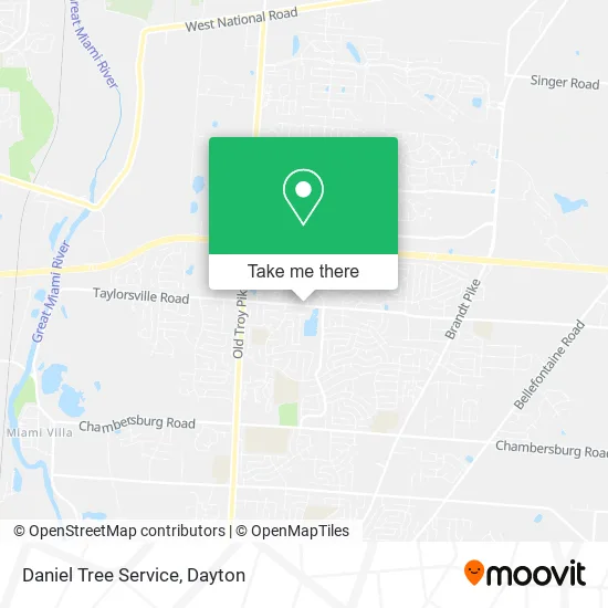 Daniel Tree Service map