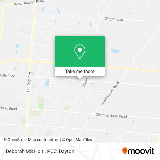 Deborah MS Holt LPCC map