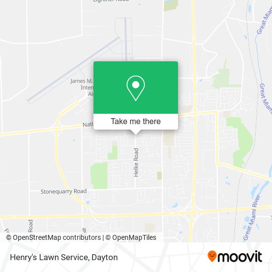 Henry's Lawn Service map