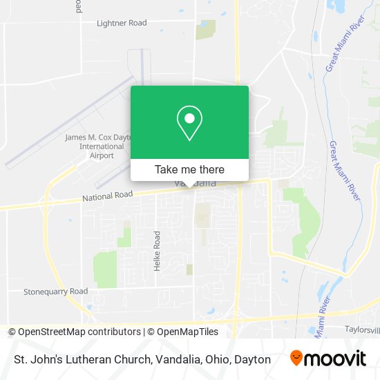 Mapa de St. John's Lutheran Church, Vandalia, Ohio