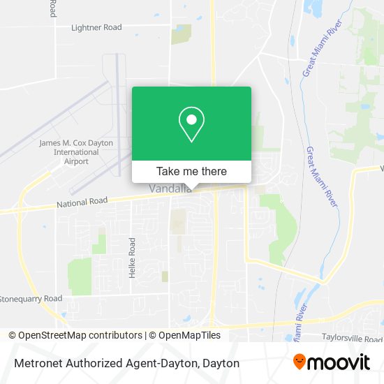Mapa de Metronet Authorized Agent-Dayton