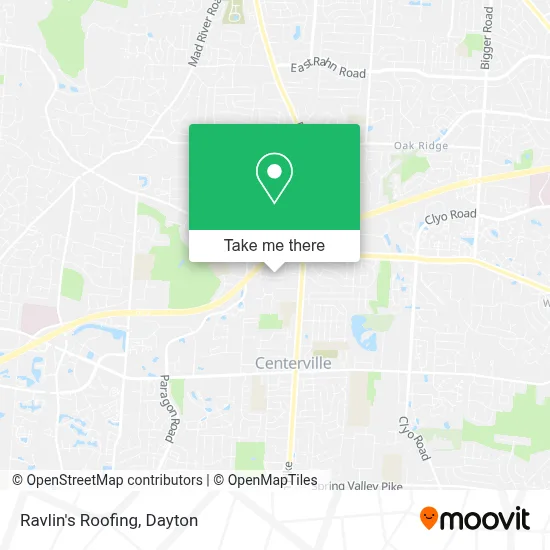 Ravlin's Roofing map