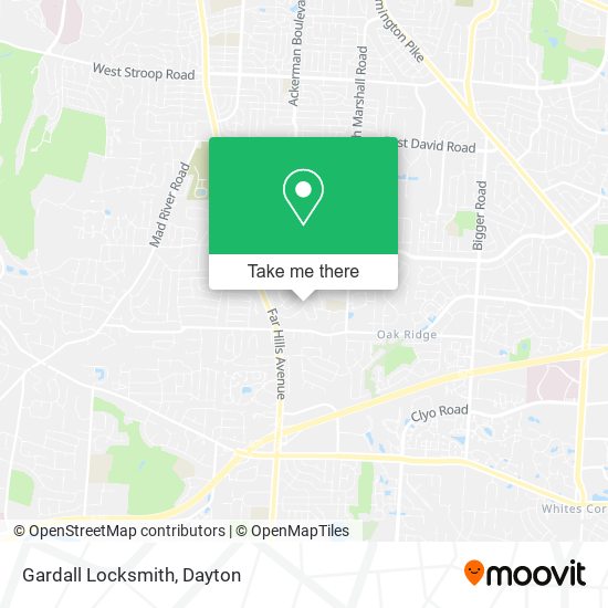 Gardall Locksmith map