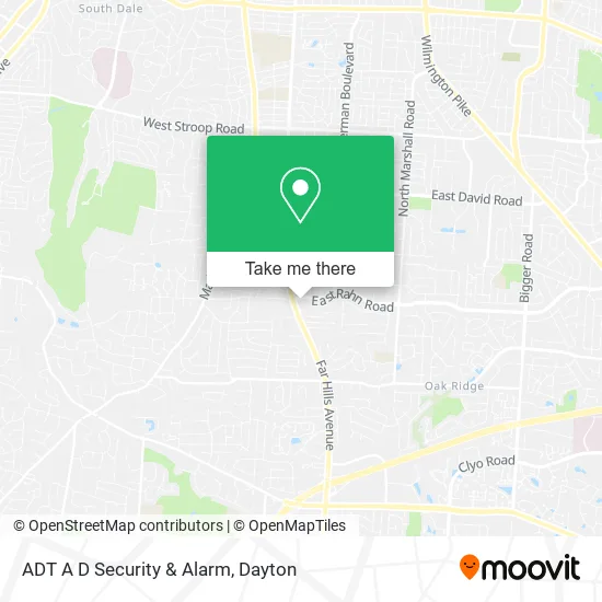 ADT A D Security & Alarm map
