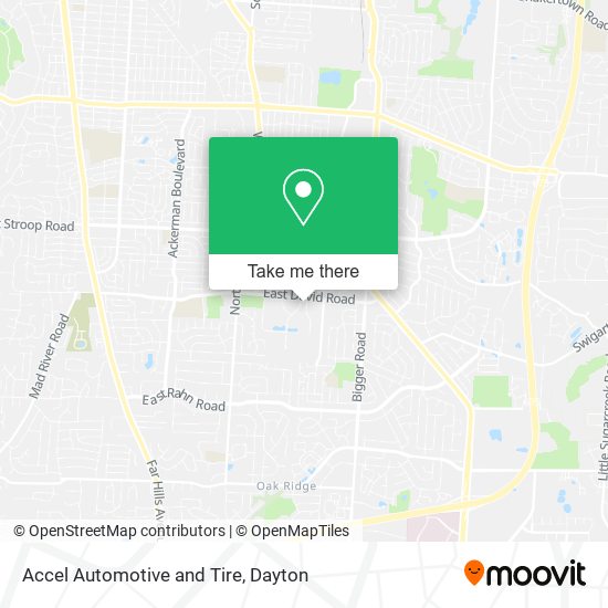 Accel Automotive and Tire map
