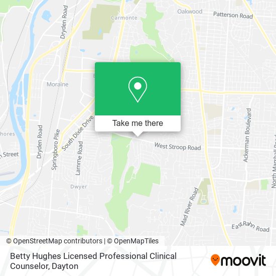 Mapa de Betty Hughes Licensed Professional Clinical Counselor