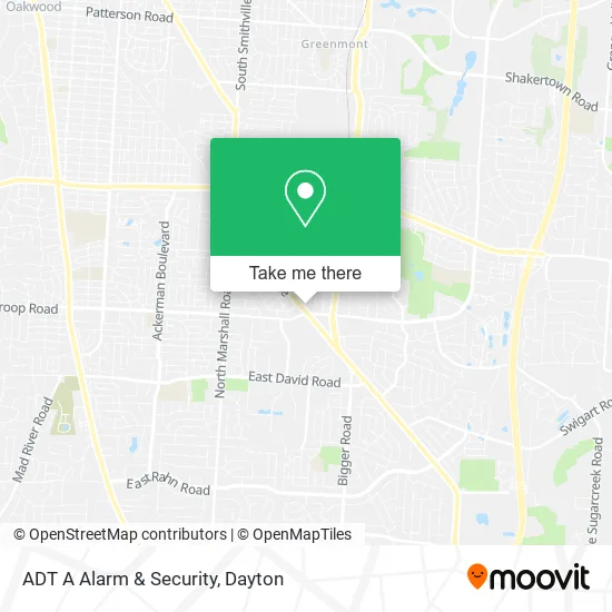 Mapa de ADT A Alarm & Security