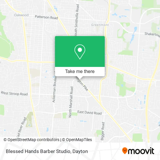 Mapa de Blessed Hands Barber Studio