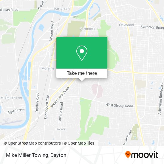 Mike Miller Towing map