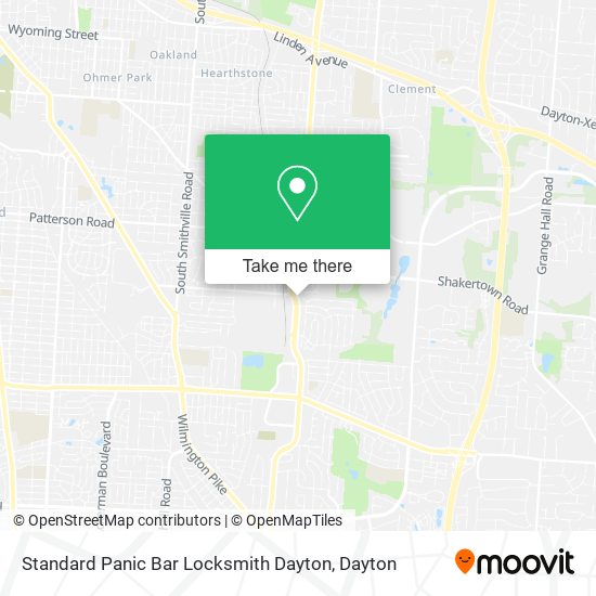 Mapa de Standard Panic Bar Locksmith Dayton