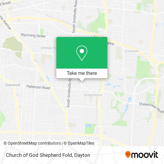 Church of God Shepherd Fold map