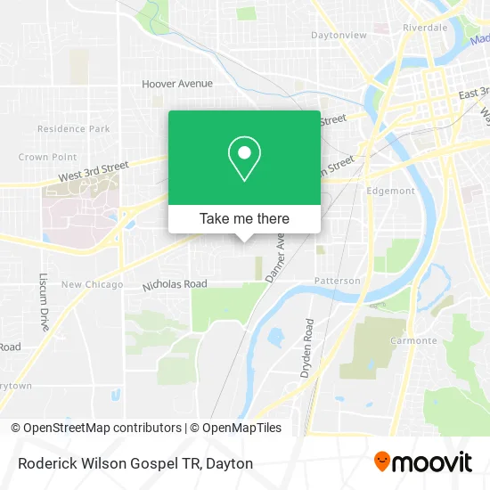 Mapa de Roderick Wilson Gospel TR