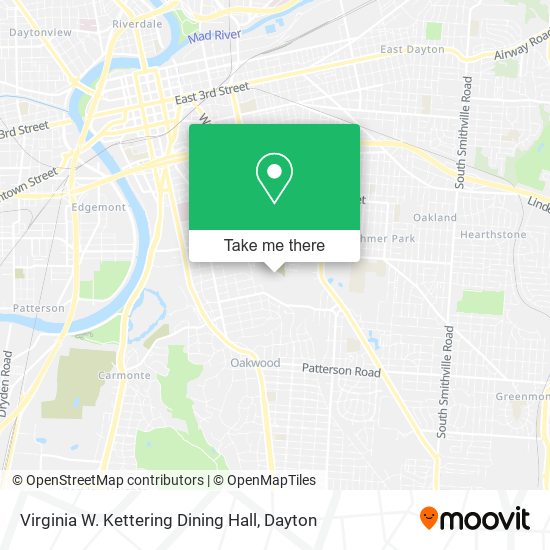 Mapa de Virginia W. Kettering Dining Hall