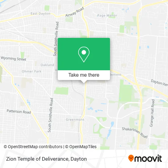 Zion Temple of Deliverance map