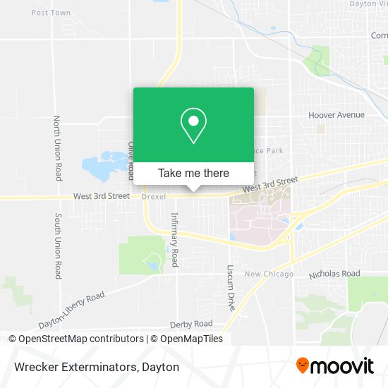 Wrecker Exterminators map
