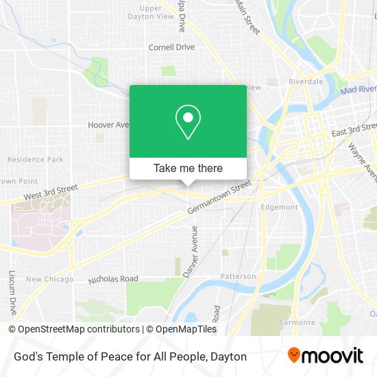 God's Temple of Peace for All People map
