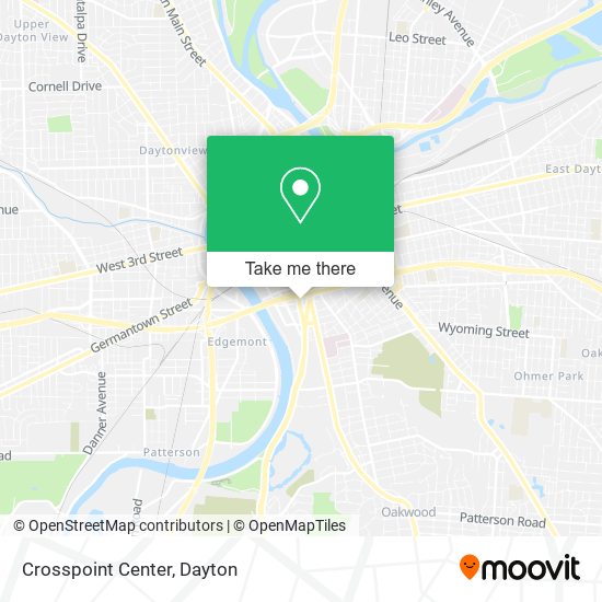 Mapa de Crosspoint Center