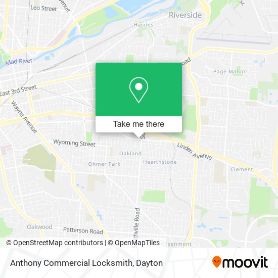 Mapa de Anthony Commercial Locksmith