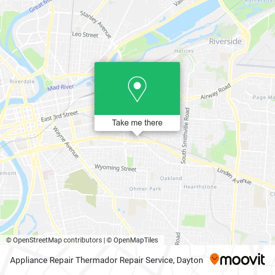 Mapa de Appliance Repair Thermador Repair Service