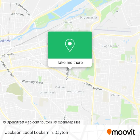 Mapa de Jackson Local Locksmih