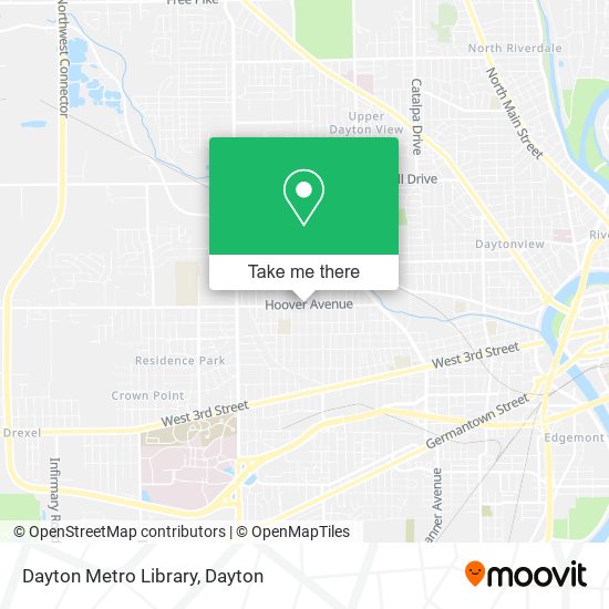 Mapa de Dayton Metro Library