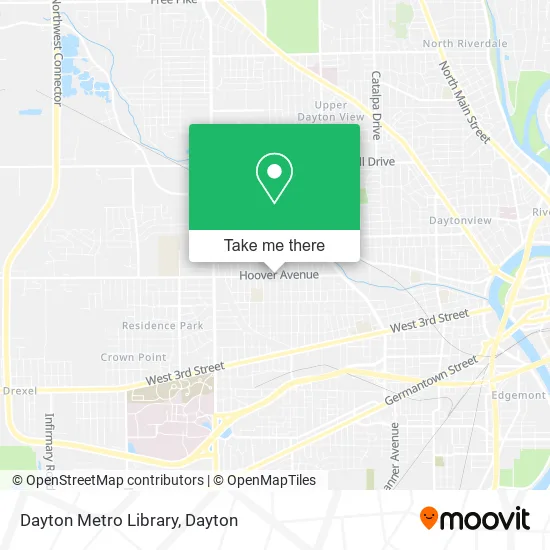 Mapa de Dayton Metro Library