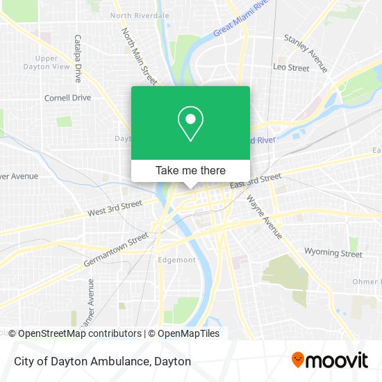 Mapa de City of Dayton Ambulance