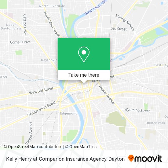 Kelly Henry at Comparion Insurance Agency map