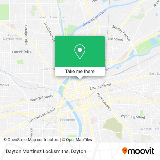 Dayton Martinez Locksmiths map