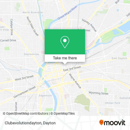 Mapa de Clubevolutiondayton