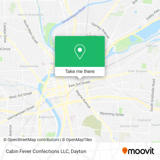 Mapa de Cabin Fever Confections LLC